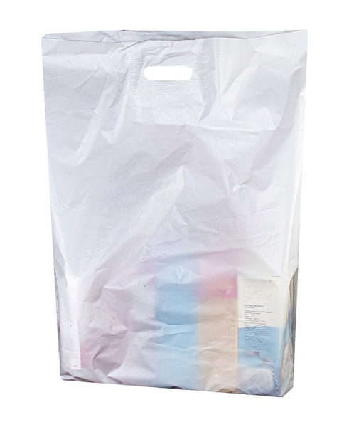 Пакет ВУР 30*40см(+3см), 50мкм, ПВД, белый