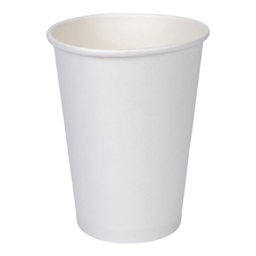 Двухслойный белый бумажный стакан с технологией ThermoCup 400 мл для кофейных напитков, коктейли 90*60*135 мм