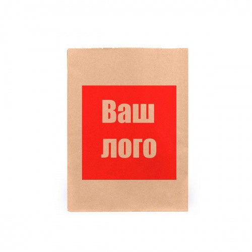 Крафт пакет с прямоугольным дном 220*120*290 мм 50 г/м2 бурый